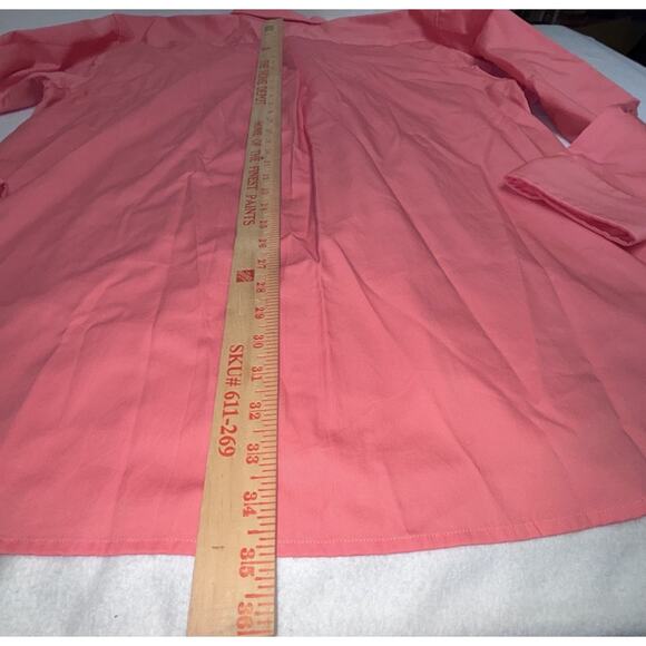 Alexander Julian Colours Dress Shirt Men Sz XXL Peach Orange Button Down Solid - Picture 11 of 13